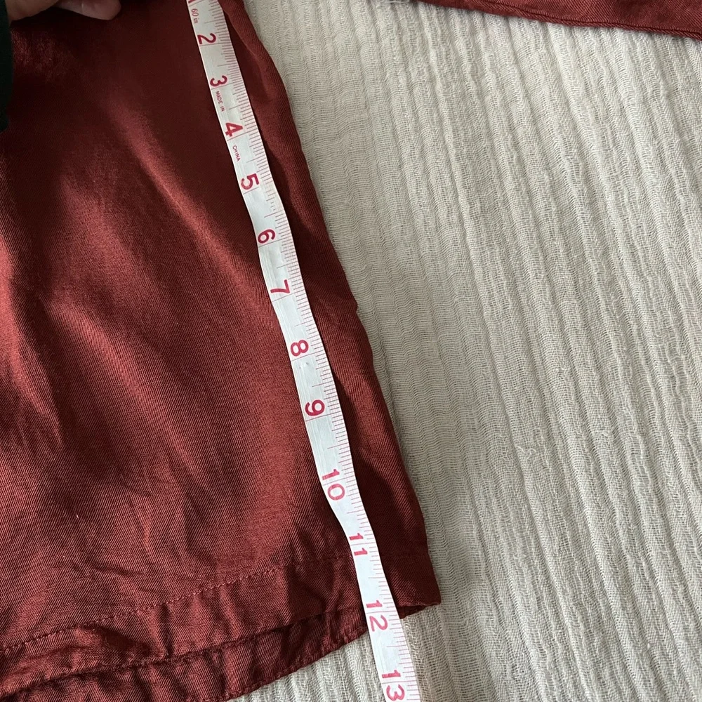 CP Shades top, button up size medium burnt orange color - Picture 5 of 8